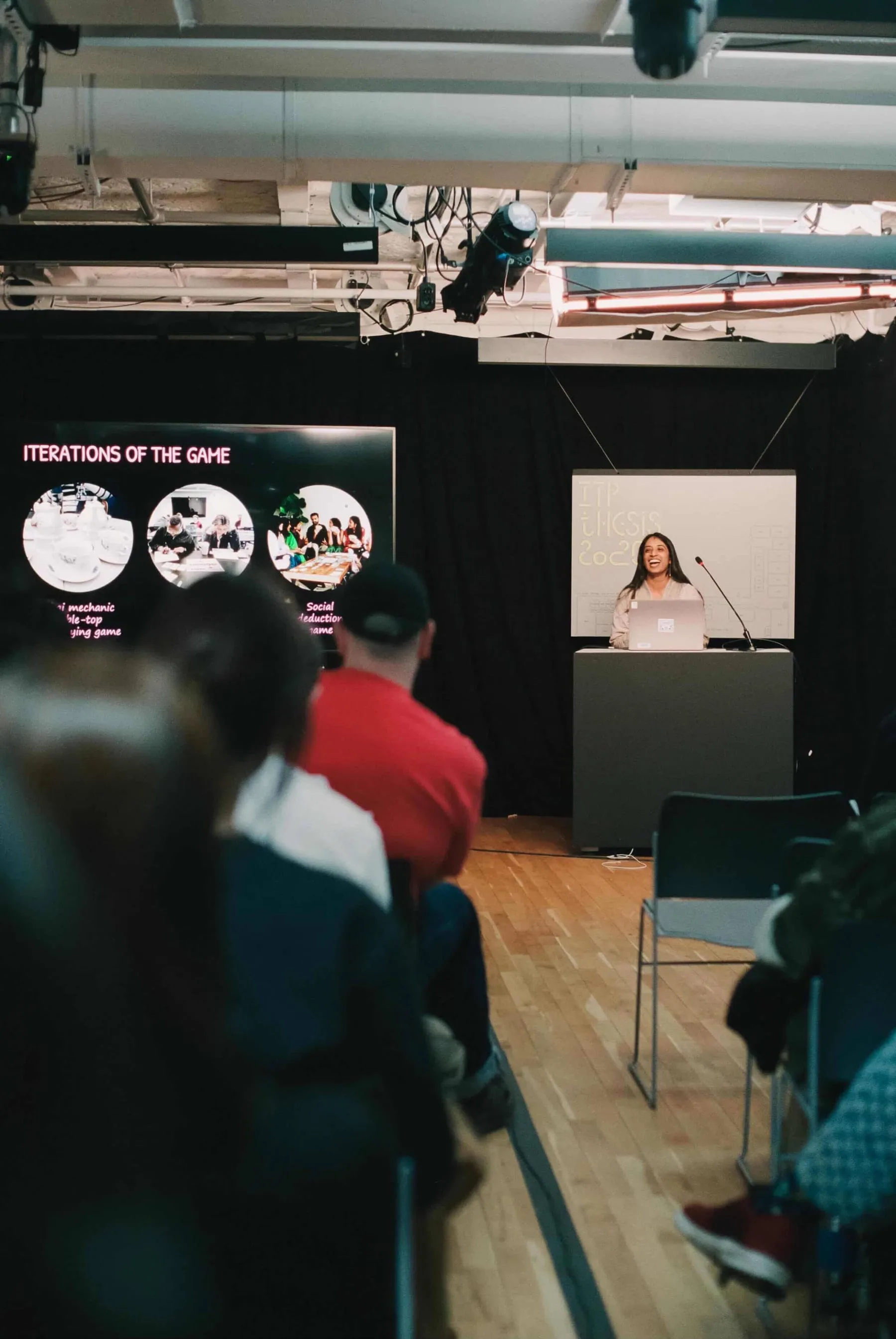 Sana presenting Rishta live at NYU
